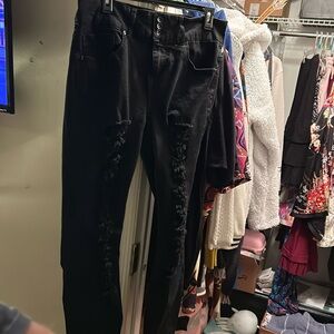 Black size 15 hi rise super skinny jeans by ht denim